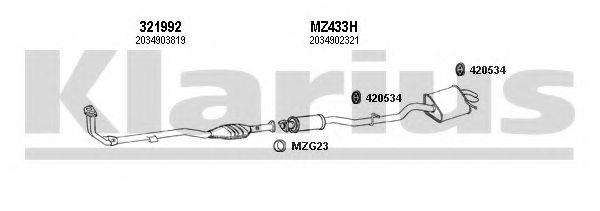 KLARIUS 600468U Exhaust System